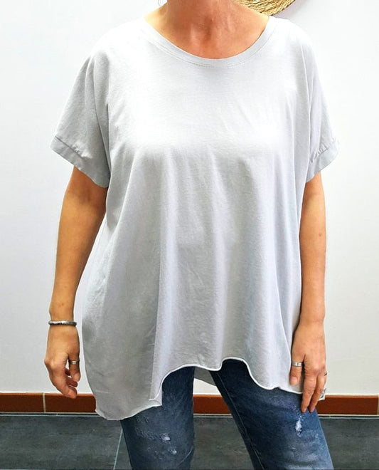 Basic Shirt Silbergrau