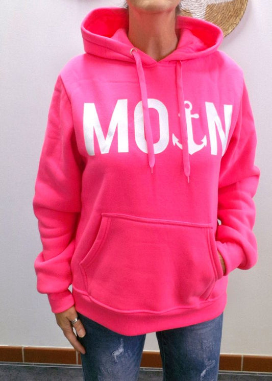 Hoodie MOIN Neonpink